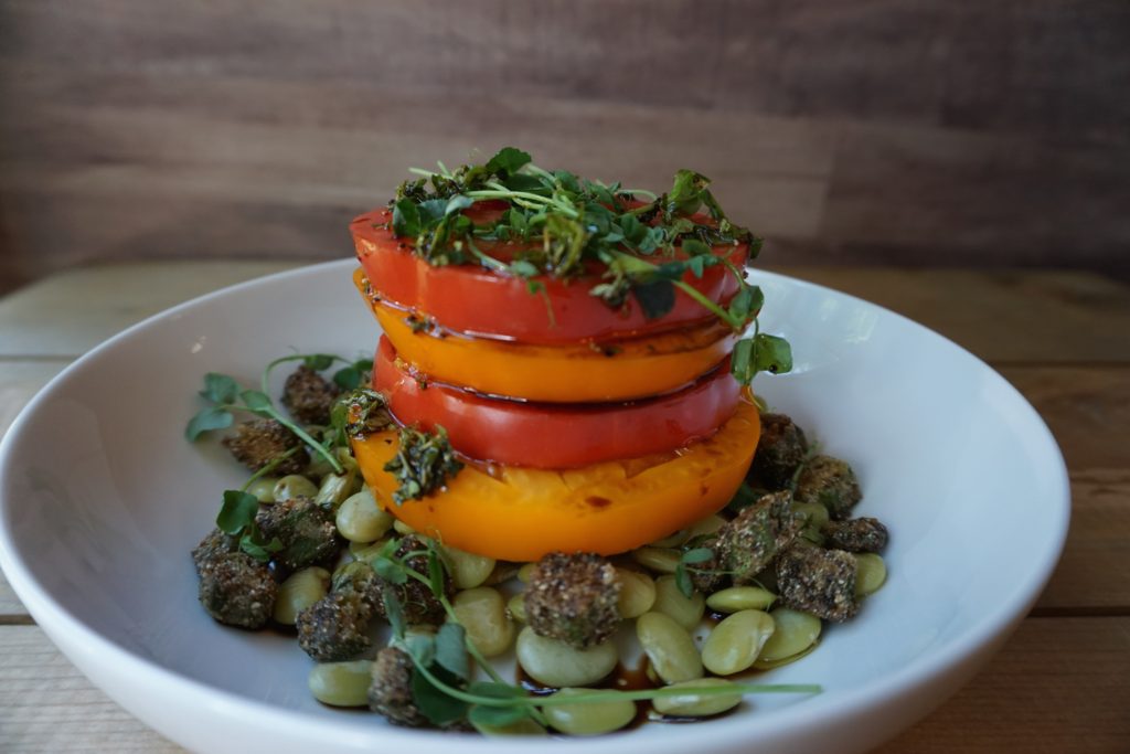 Vegan Tomato Stack Salad - Vegetarian South