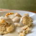 bowl of vegan biscuits and gravy
